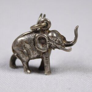 Small African elephant charm, miniature big 5 pendant